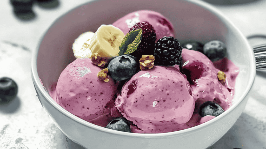 Cottage Cheese Berries Ice Cream