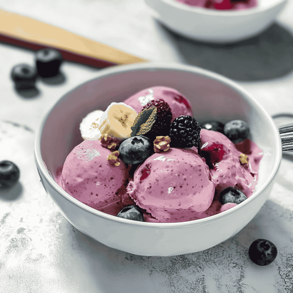Cottage Cheese Berries Ice Cream