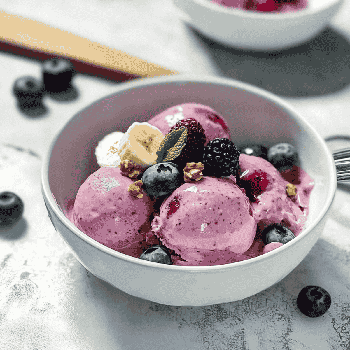 Cottage Cheese Berries Ice Cream